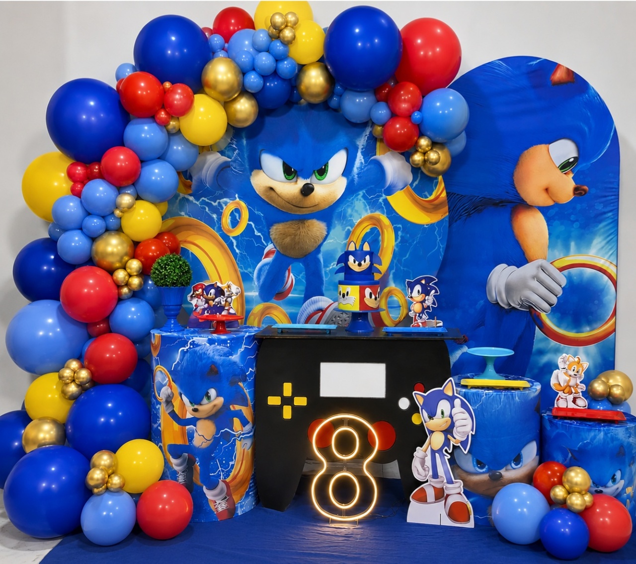 Decoração Sonic 1 - N&M-pegue e monte
