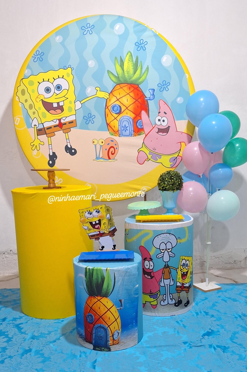 Kit Prata Bob Esponja 2 - N&M-pegue e monte