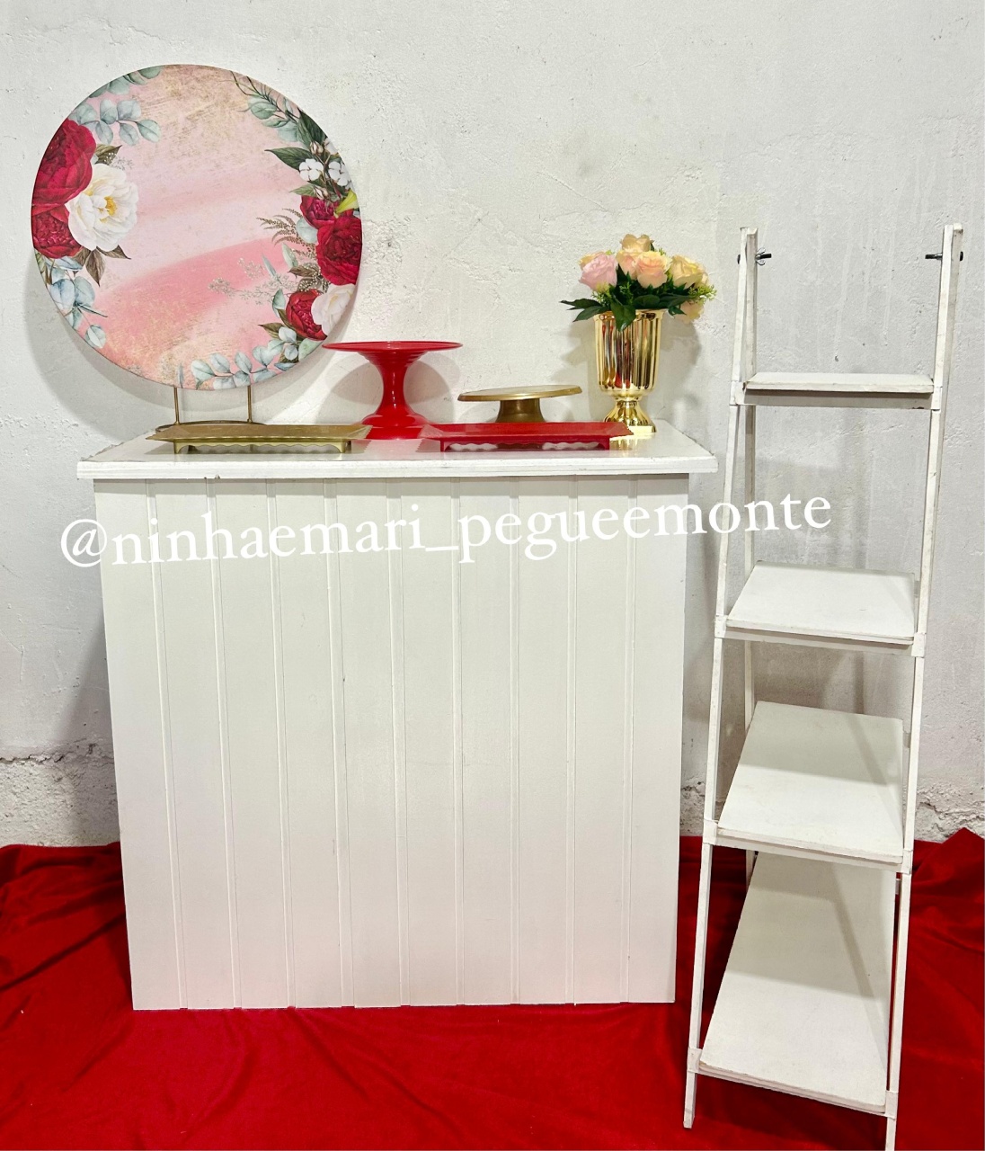 Floral Vermelho 2 - N&M-pegue e monte
