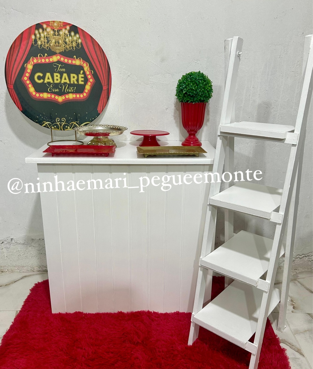 Kit Mesa Acessórios Cabaré  - N&M-pegue e monte