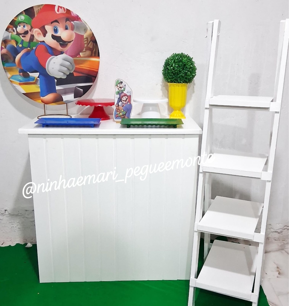 Kit Mesa Acessório Super Mario  - N&M-pegue e monte