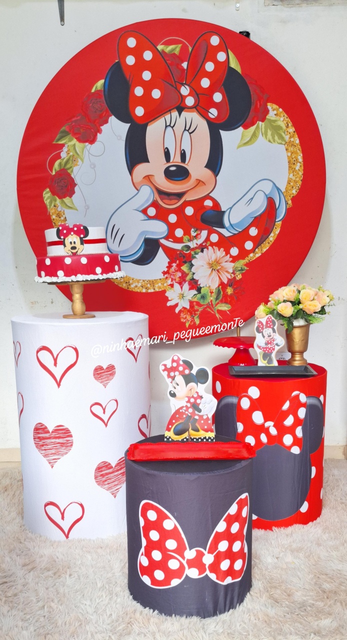 Kit Prata Minnie Vermelha 2 - N&M-pegue e monte