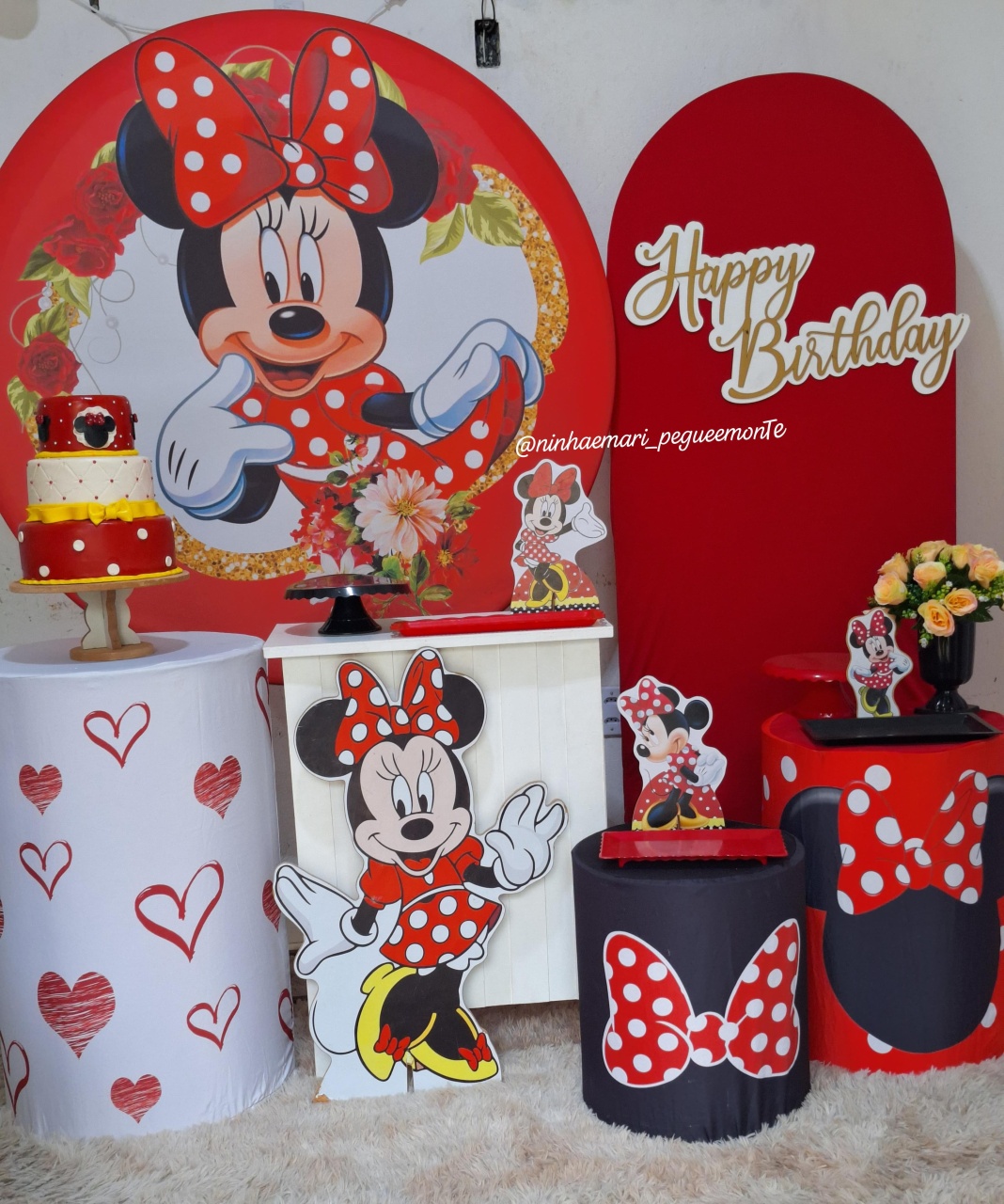 Kit Diamante Minnie Vermelha 2 - N&M-pegue e monte