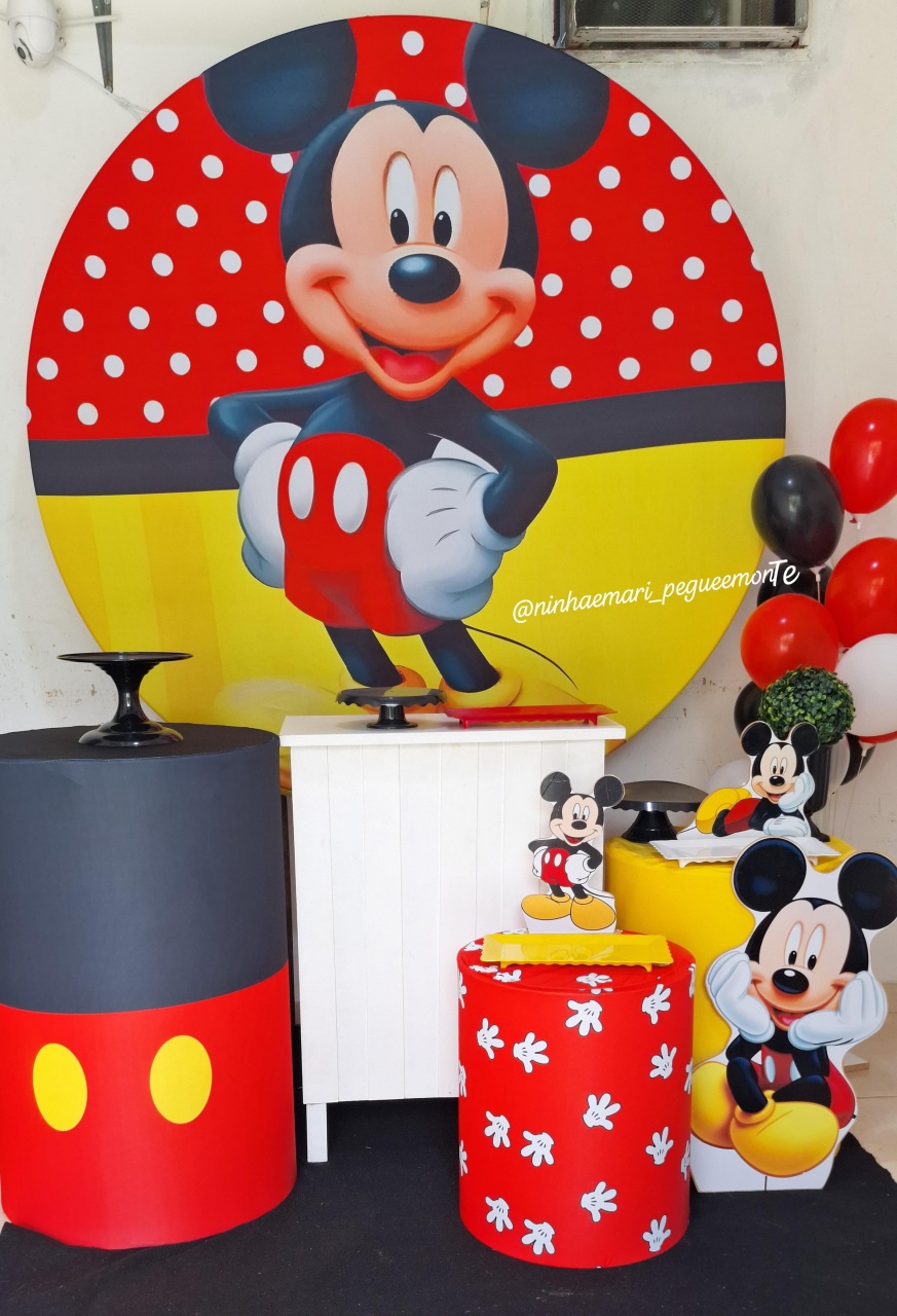 Kit Ouro Mickey - N&M-pegue e monte