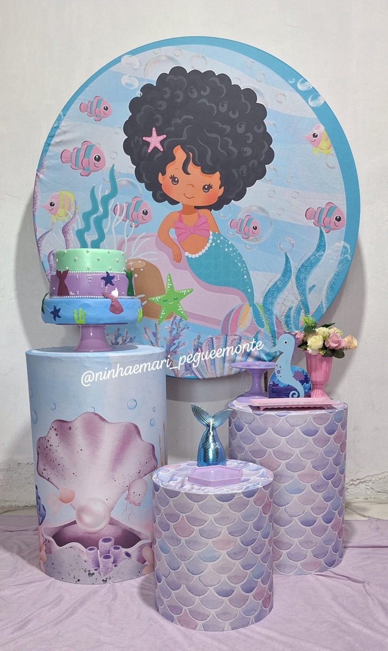 Kit Prata Sereia Preta - N&M-pegue e monte