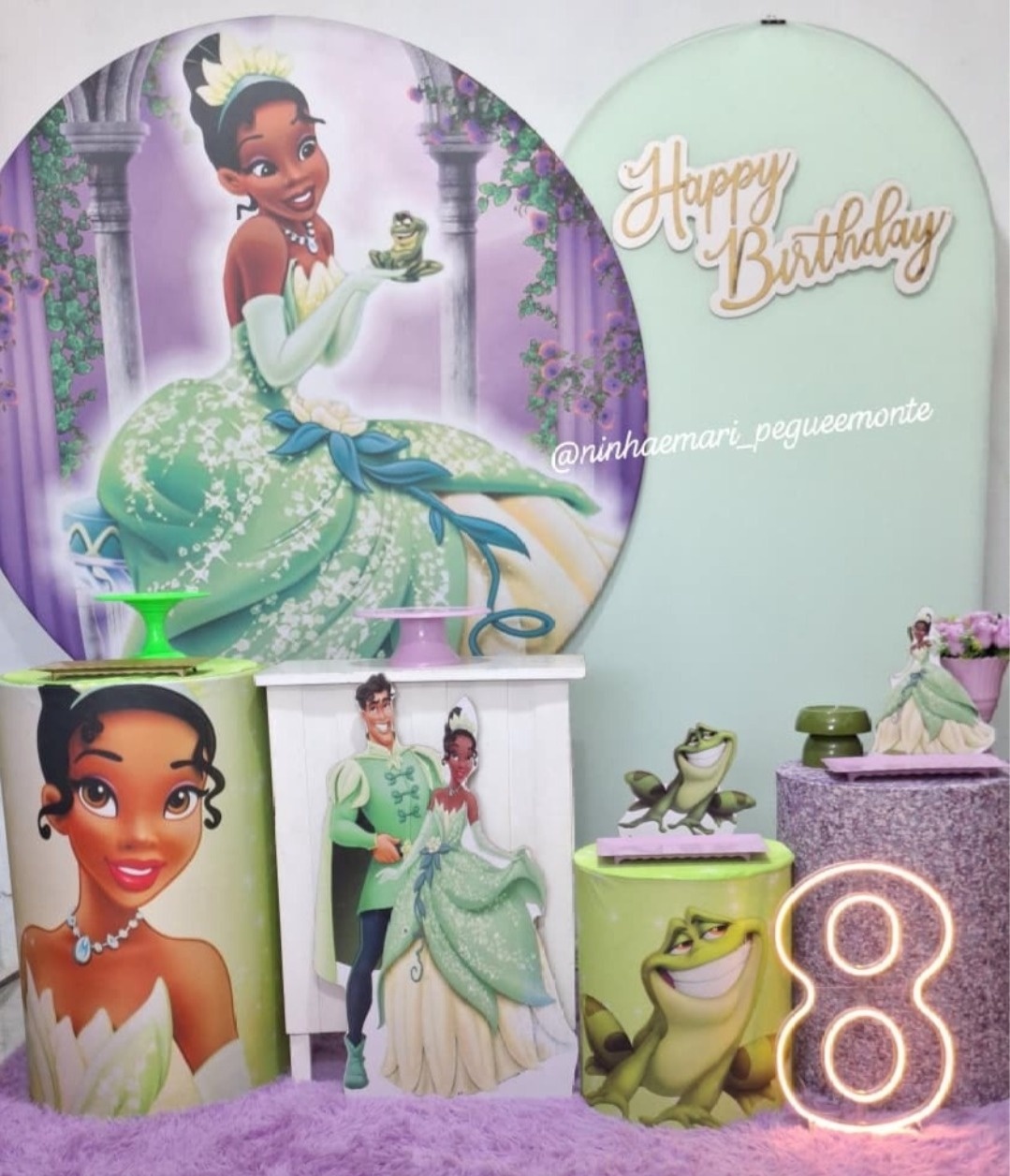 Decoração Princesa Tiana Princesa E O Sapo - N&M-pegue e monte