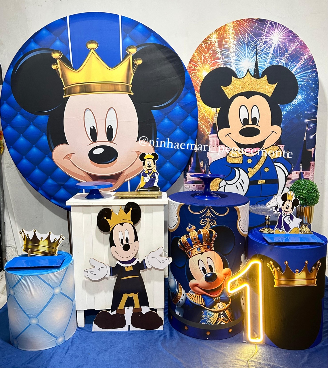 Kit Diamante Mickey Realeza 1 - N&M-pegue e monte