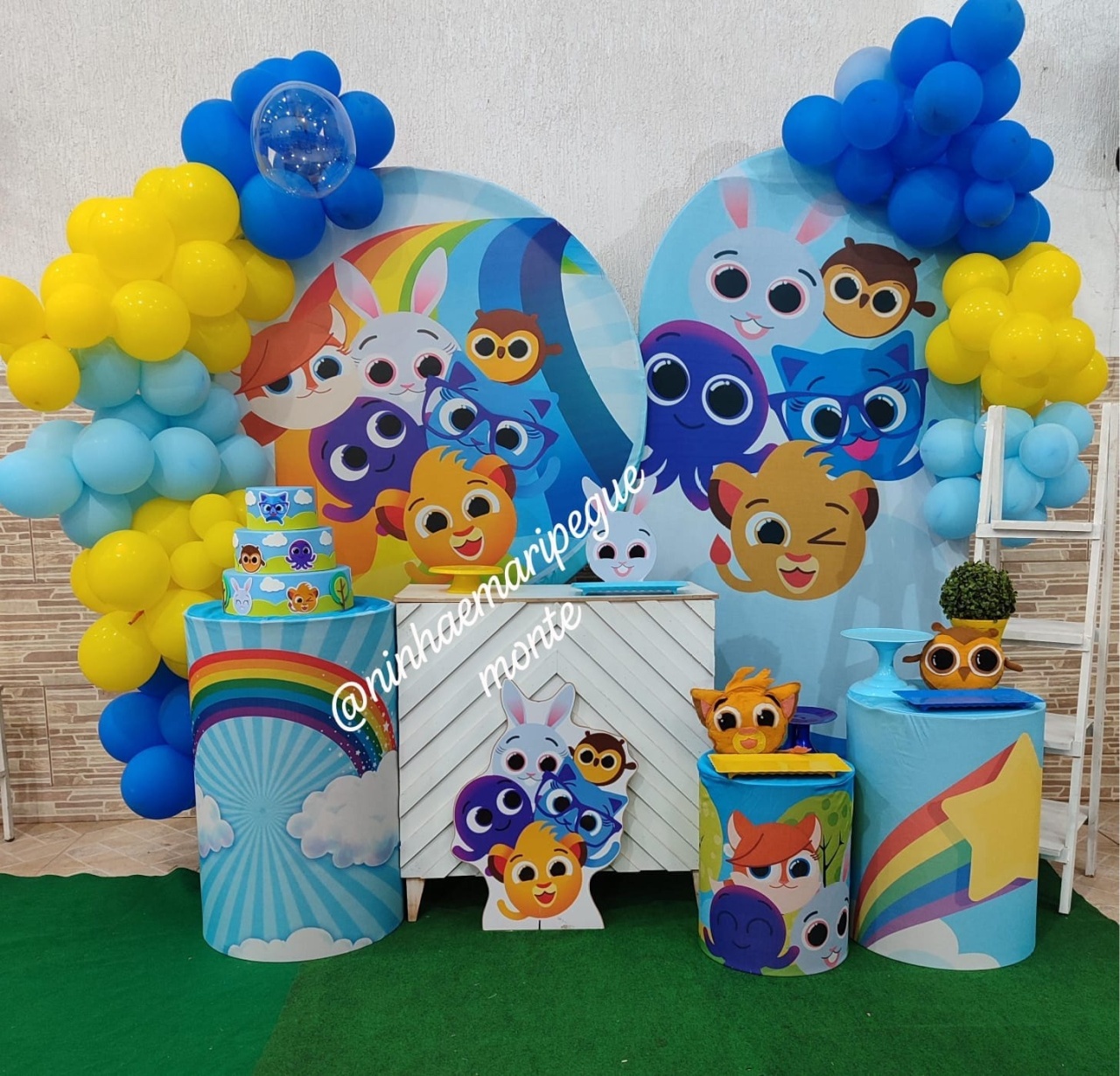 Decoração Bolofofo - N&M-pegue e monte