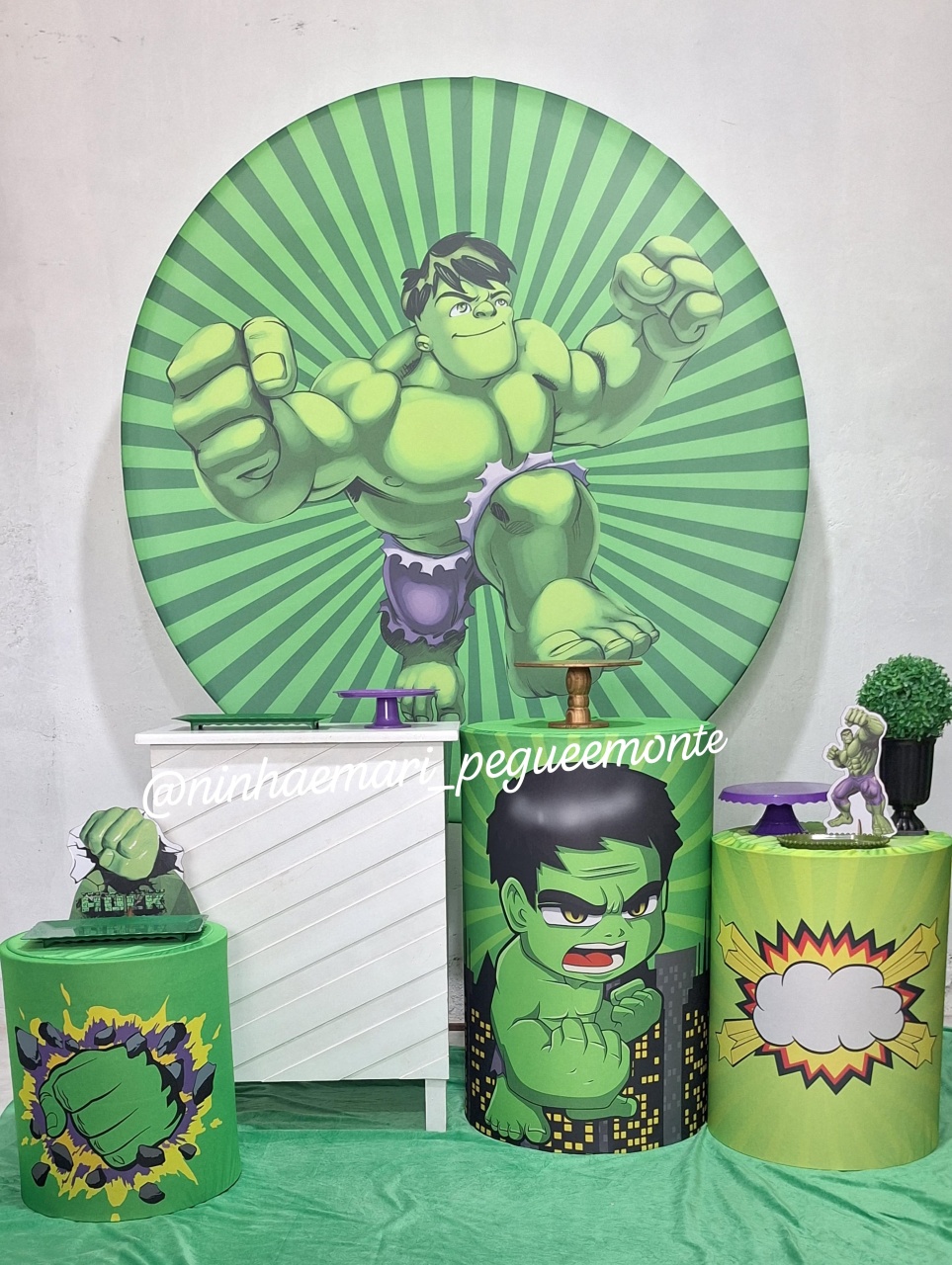 Kit Ouro Hulk Baby - N&M-pegue e monte