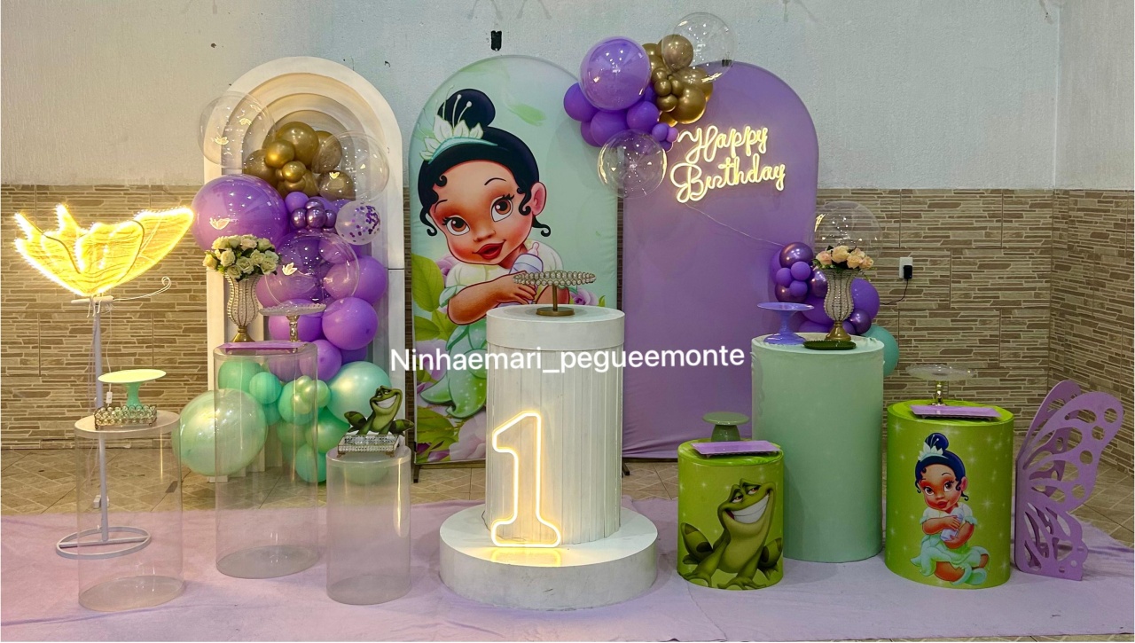 Decoração Tiana Baby - N&M-pegue e monte
