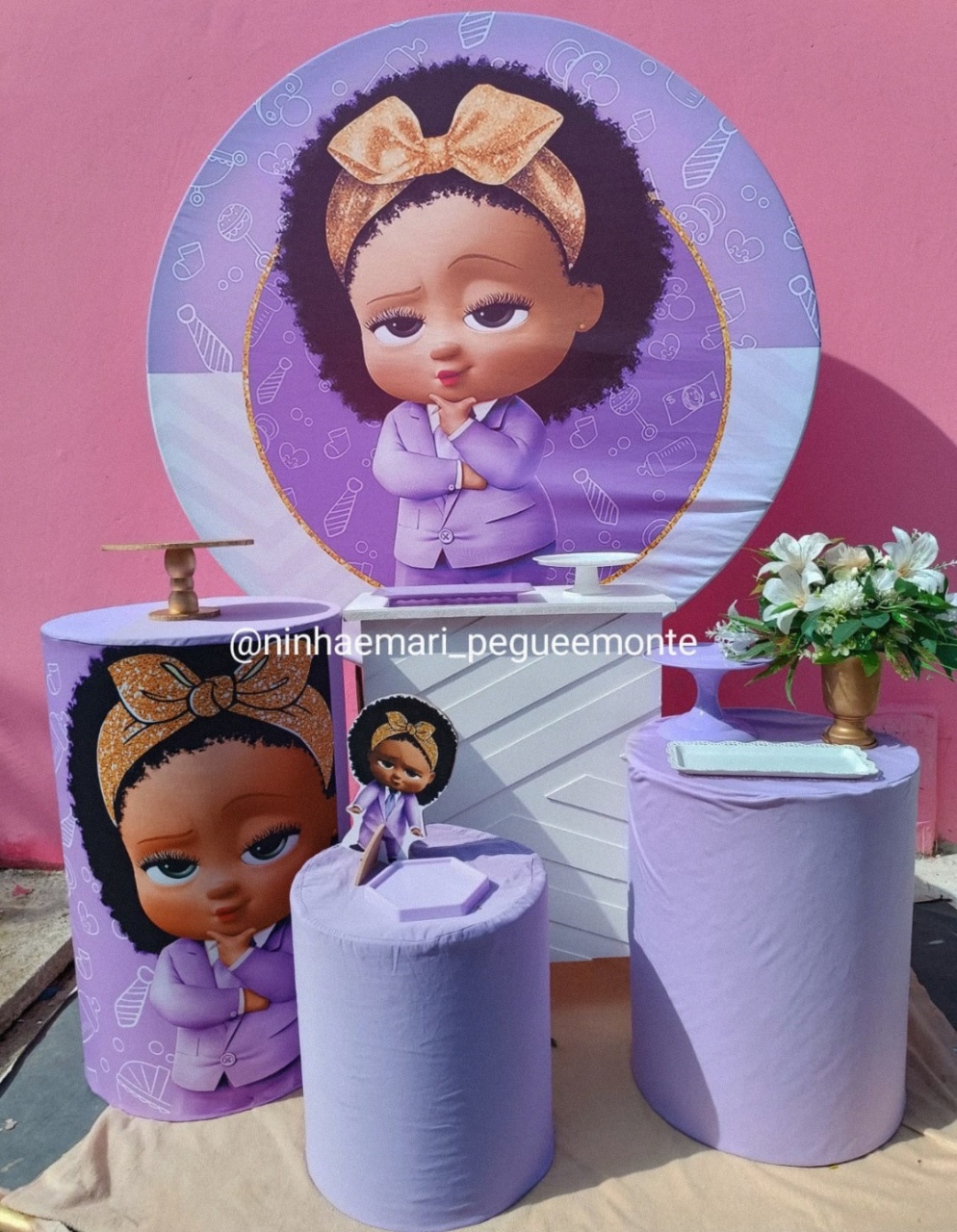 Kit Ouro Poderosa Chefinha Lilas  - N&M-pegue e monte