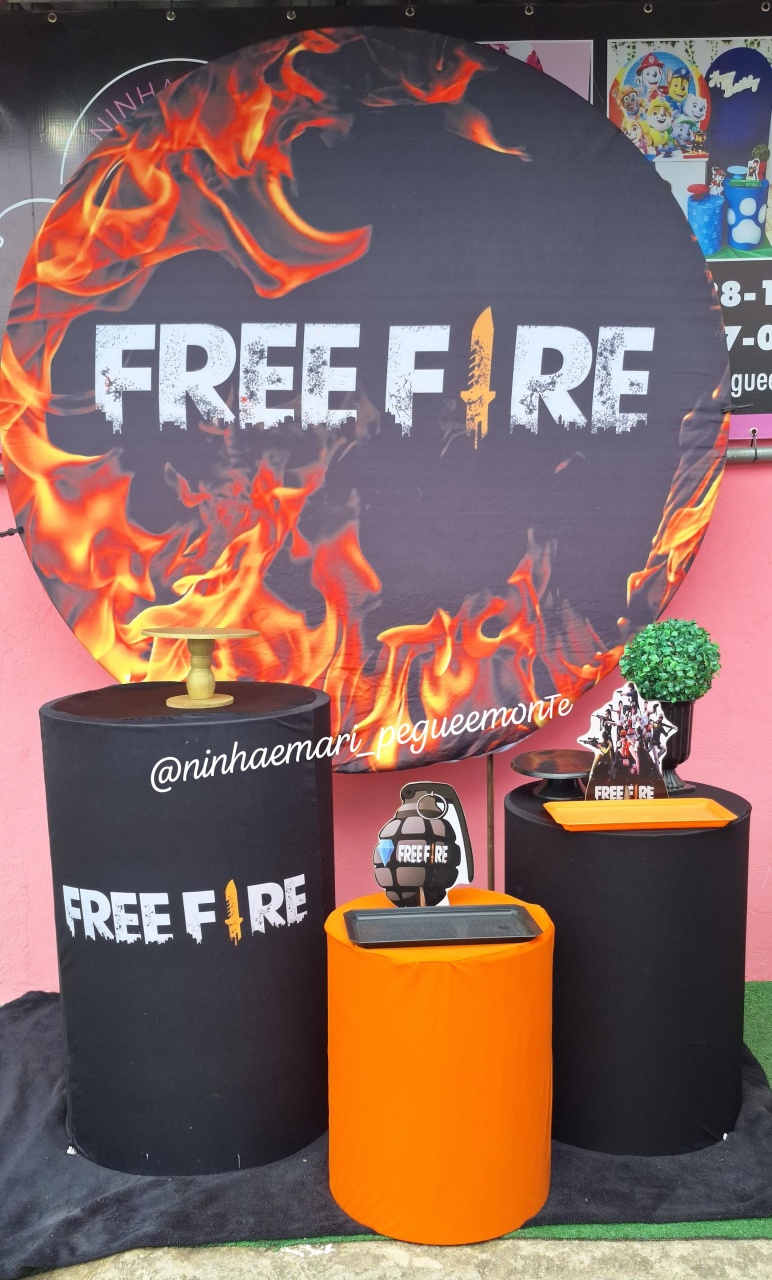 Kit Prata Free Fire - N&M-pegue e monte