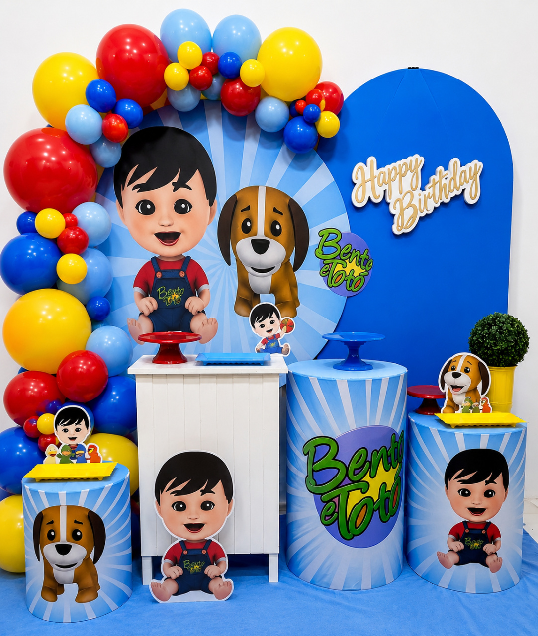 Decoração Kit Diamante Bento Totó - N&M-pegue e monte