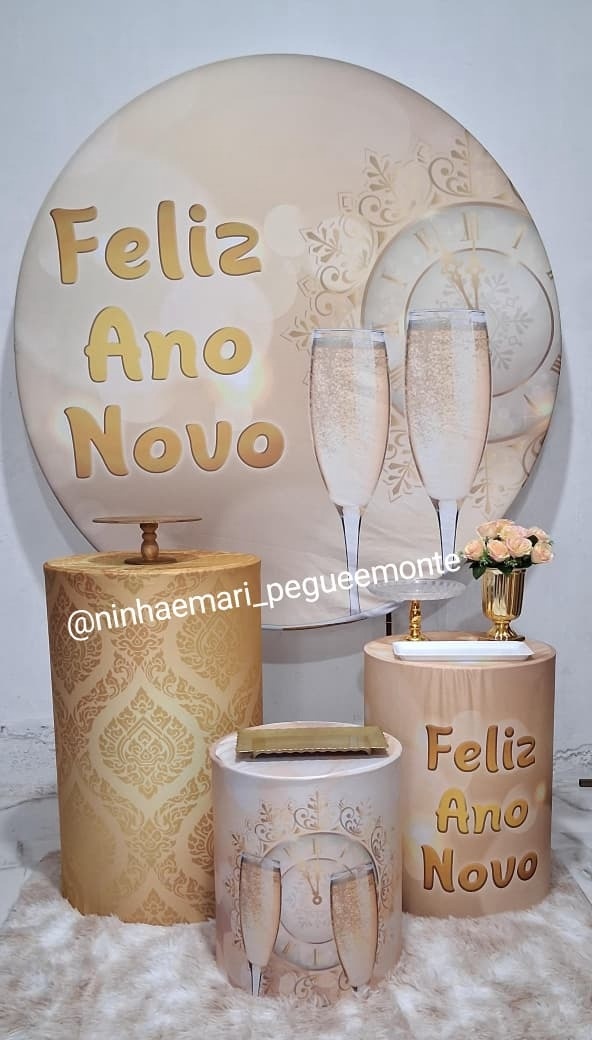 Kit Prata Feliz Ano Novo - N&M-pegue e monte