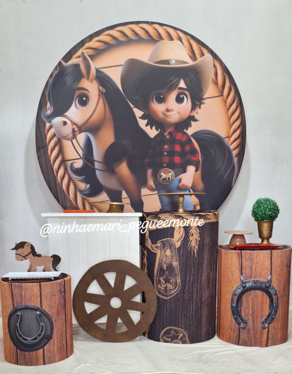 Kit Ouro Cawboy   - N&M-pegue e monte