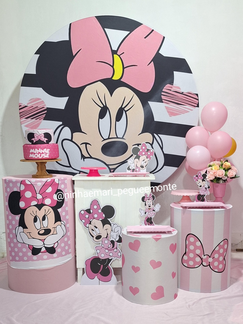 Kit Ouro Minnie - N&M-pegue e monte