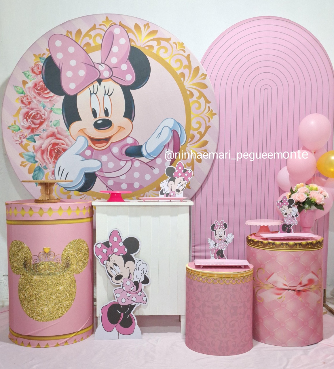Kit Diamante Minnie Rosa - N&M-pegue e monte