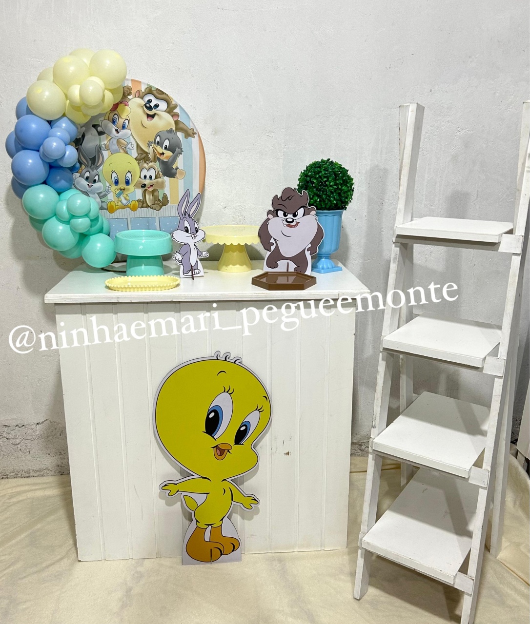 Kit Mesa Acessórios Baby Looney Tunes - N&M-pegue e monte