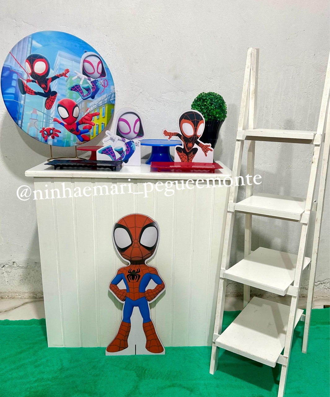Kit Mesa Acessórios Homem Aranha 2 - N&M-pegue e monte