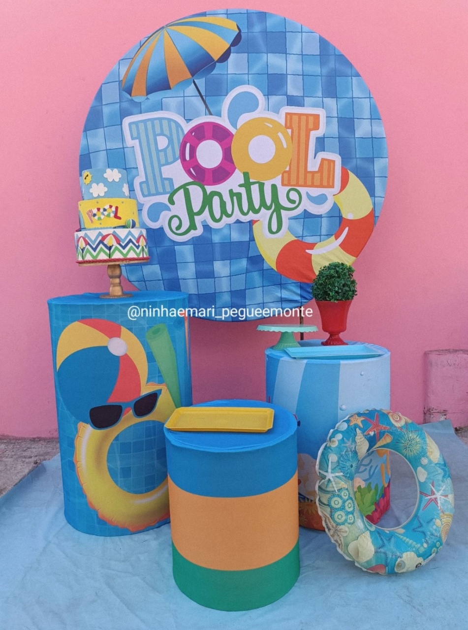 Kit Prata Pool Party 1 - N&M-pegue e monte