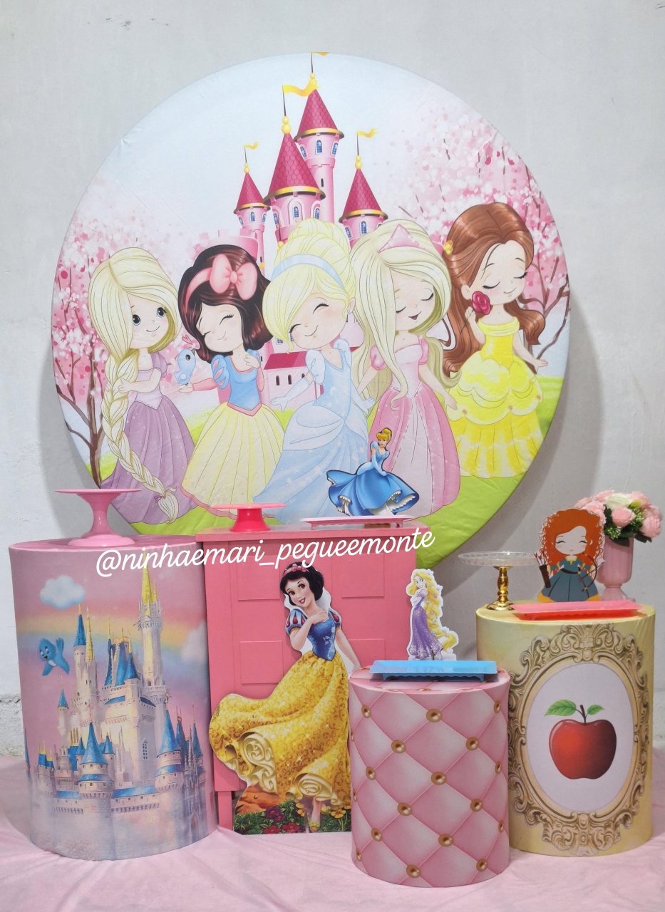 Kit Ouro As Princesas  - N&M-pegue e monte