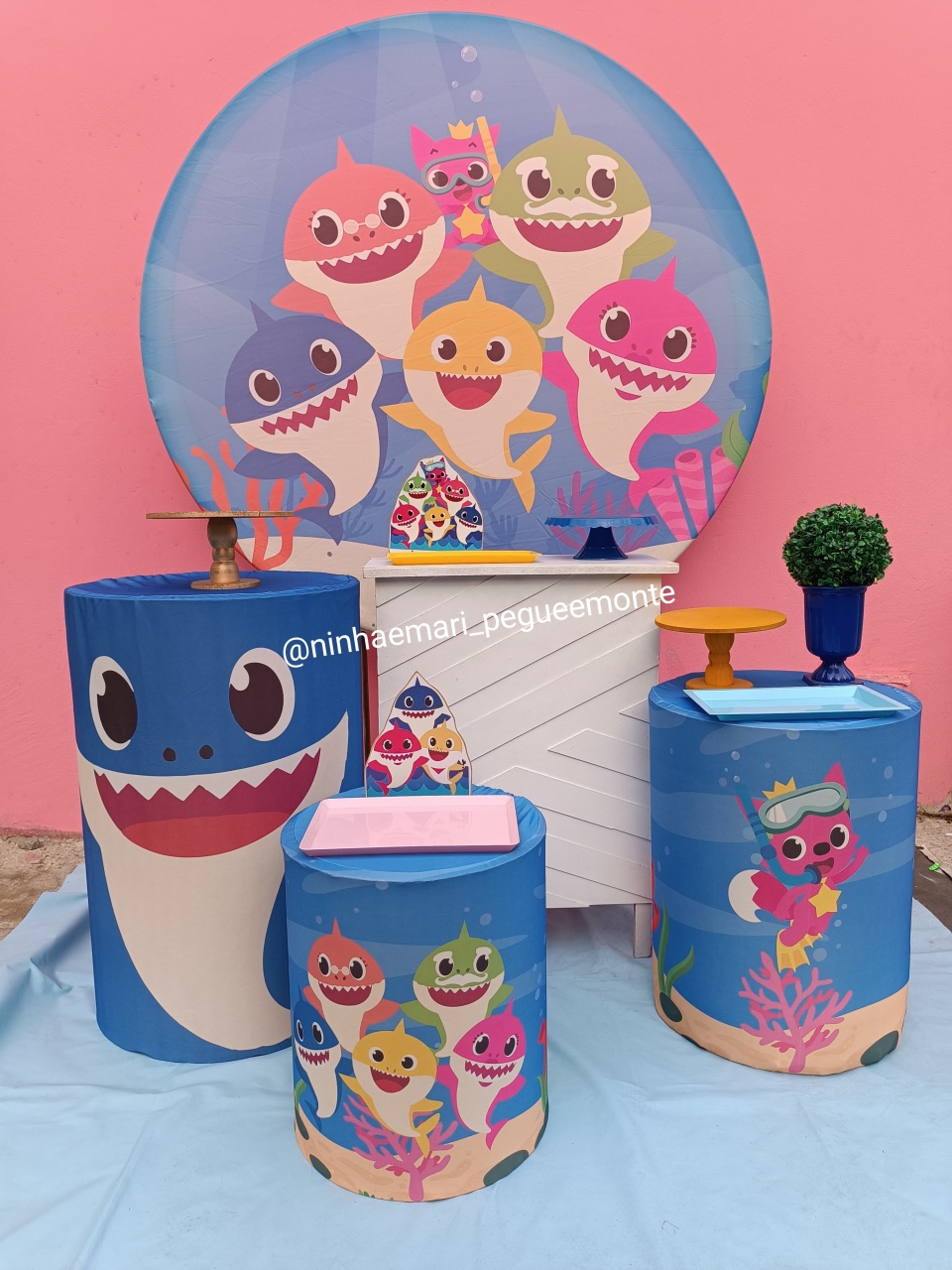 Kit Ouro Babyshark - N&M-pegue e monte