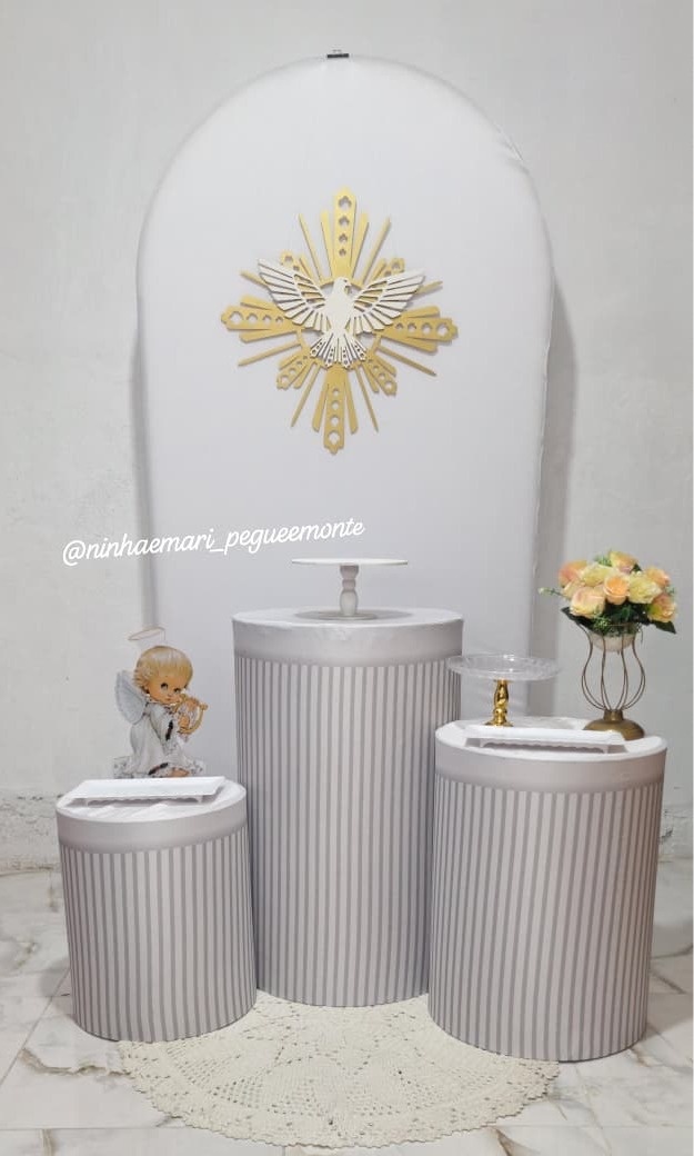 Kit Luxo Batizado 4 - N&M-pegue e monte