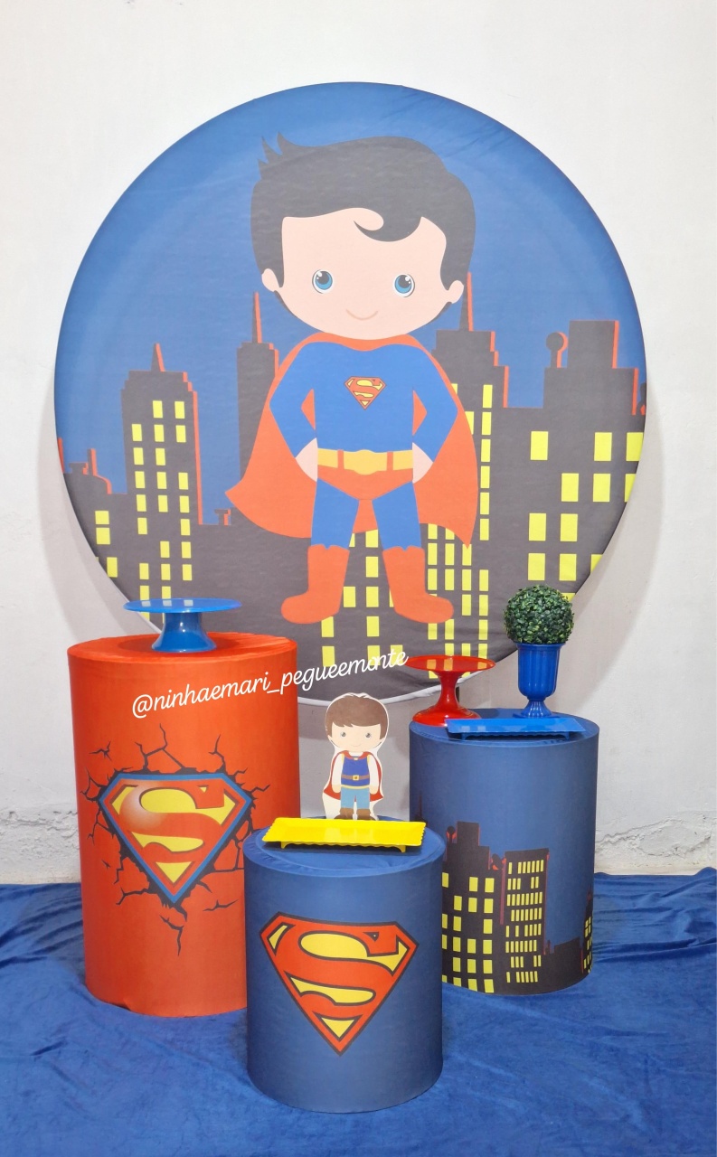 Kit Prata Superman - N&M-pegue e monte