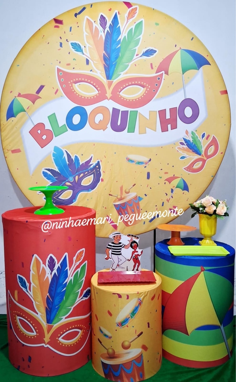 Kit Prata Carnaval Bloquinho - N&M-pegue e monte