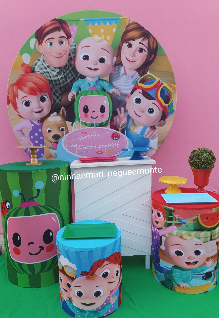 Kit Ouro Cocomelon  - N&M-pegue e monte