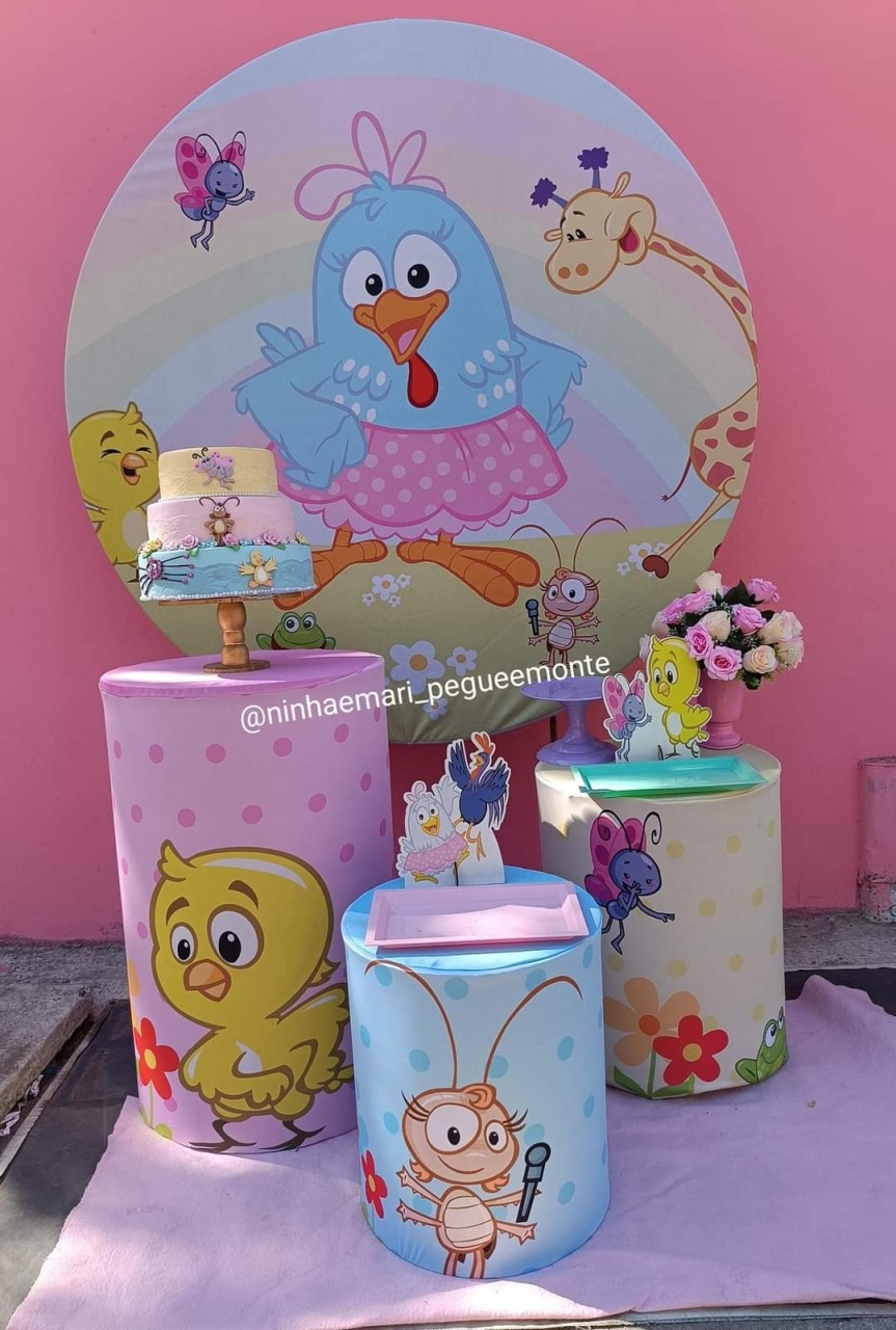 Kit Prata Galinha Pintadinha  - N&M-pegue e monte
