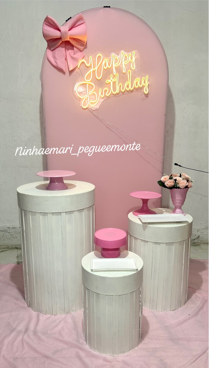 Kit Luxo Laço Rosa 1 - N&M-pegue e monte
