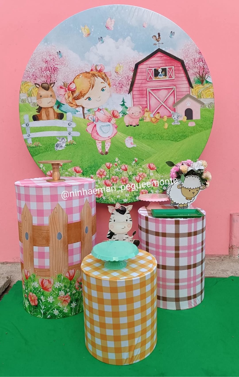 Kit Prata Fazendinha Menina 1 - N&M-pegue e monte