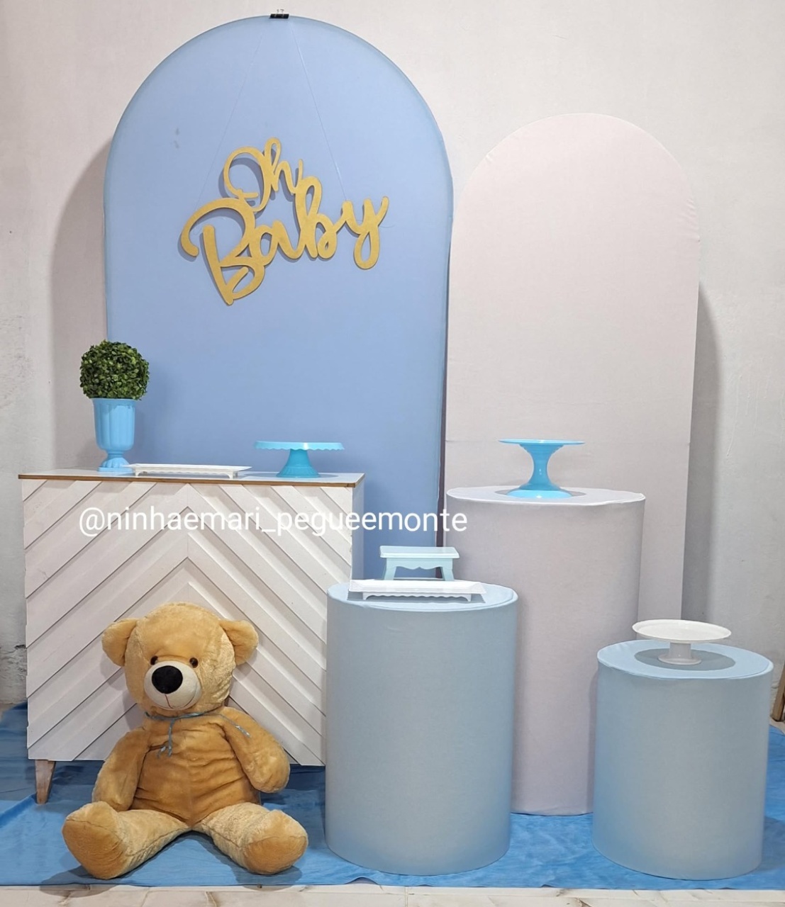 Kit Cha de Bebe Menino - N&M-pegue e monte