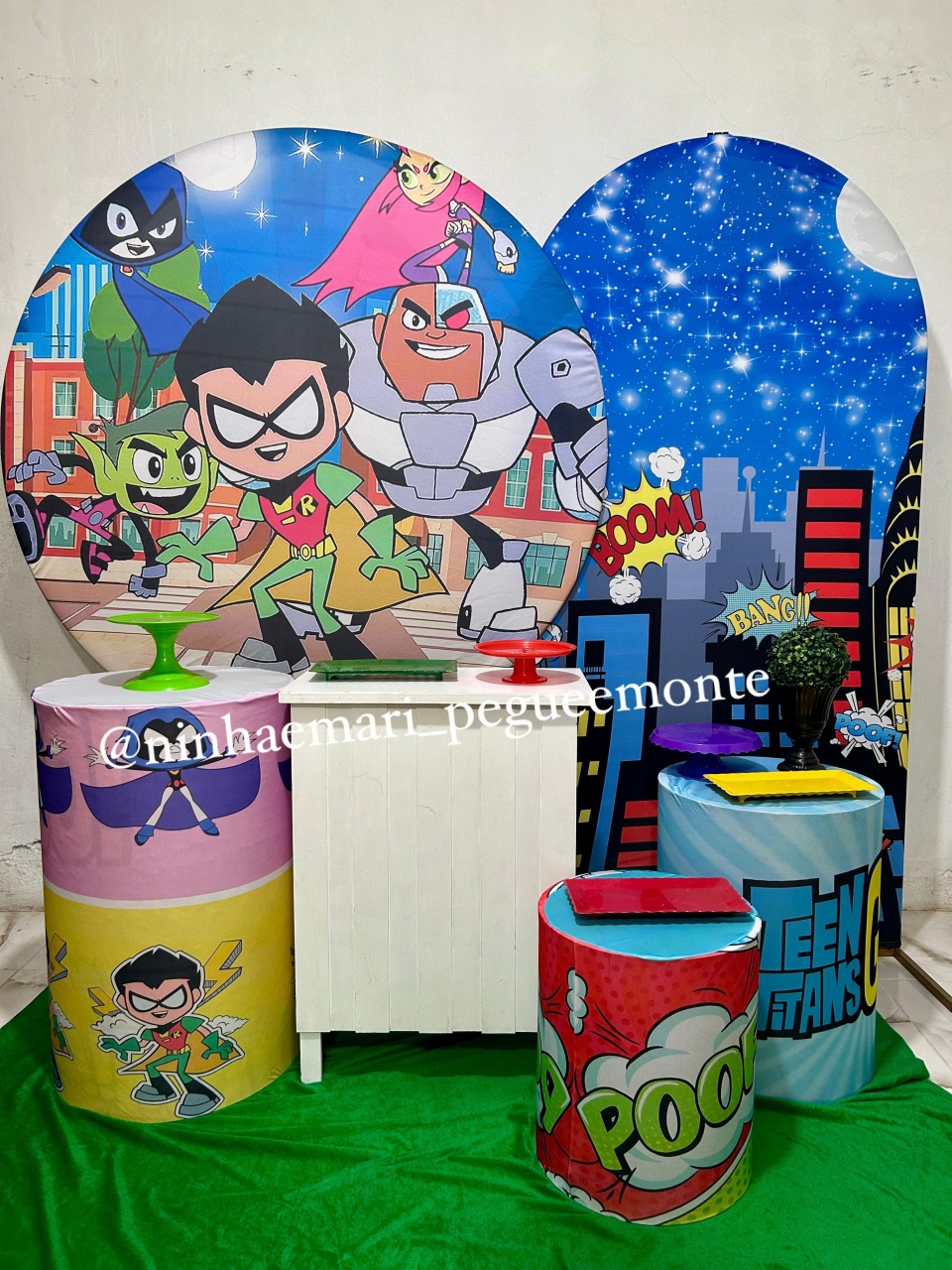 Kit Diamante Jovens Titans  - N&M-pegue e monte