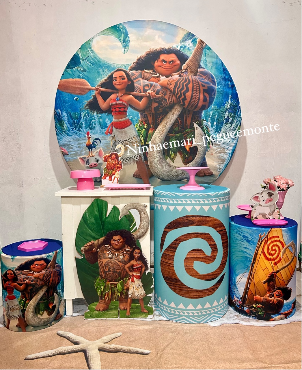 Kit Ouro Moana Adulta 1 - N&M-pegue e monte
