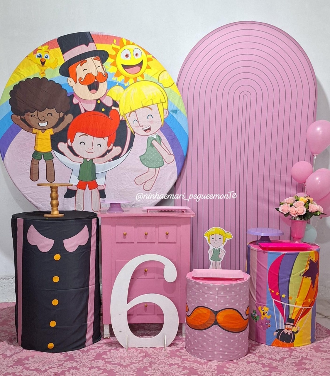 Kit Diamante Mundo Bita Rosa - N&M-pegue e monte