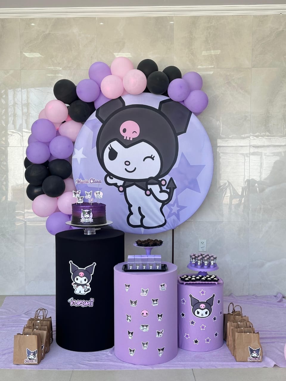 Kit Prata Kuromi - N&M-pegue e monte