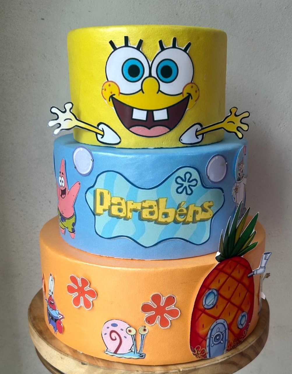 Bolofake Bob Esponja  - N&M-pegue e monte