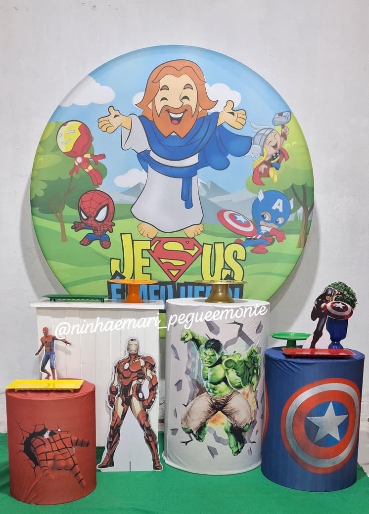 Kit Ouro Jesus Meu Heroi - N&M-pegue e monte