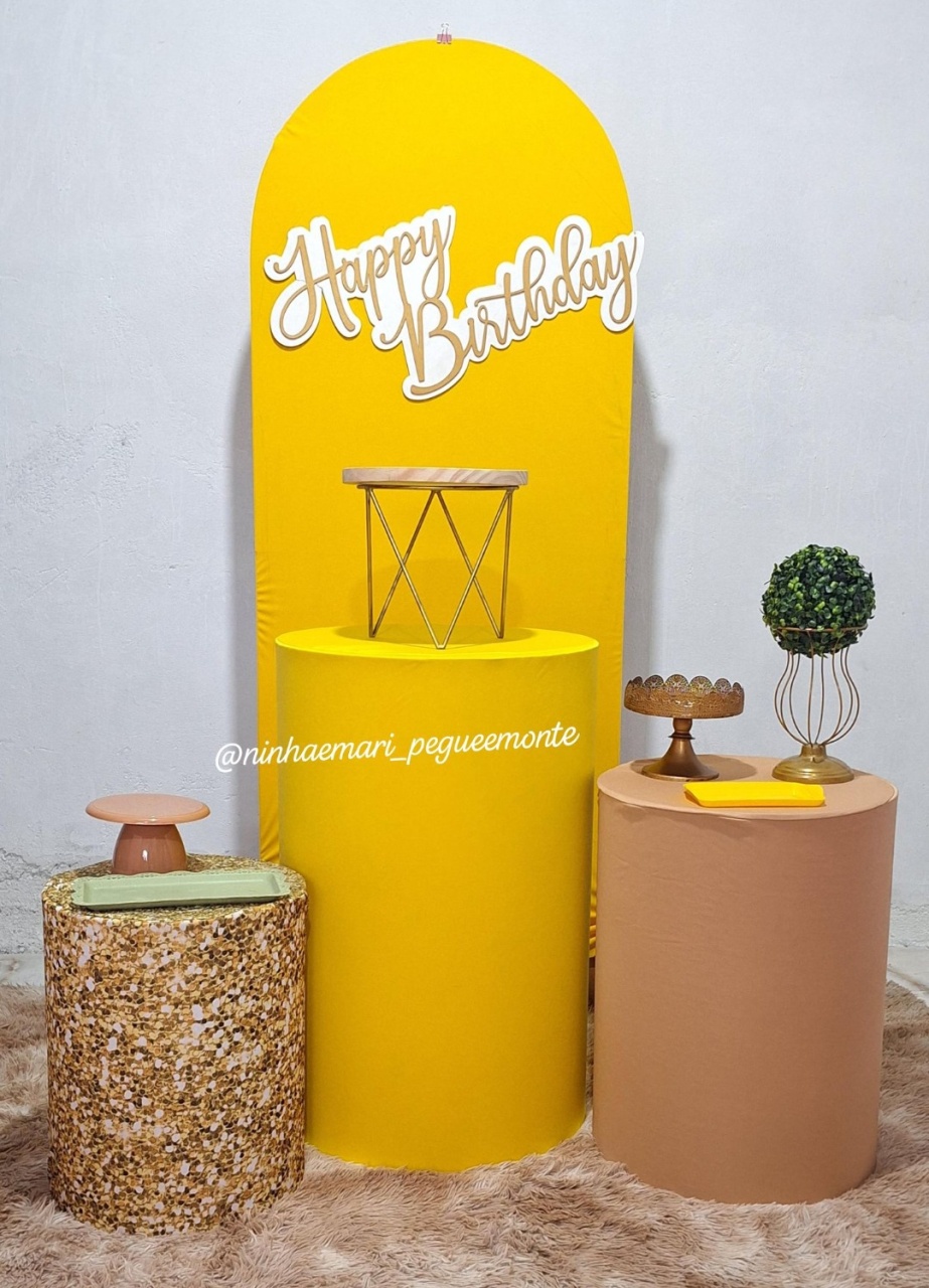 Kit Luxo 3 Amarelo - N&M-pegue e monte