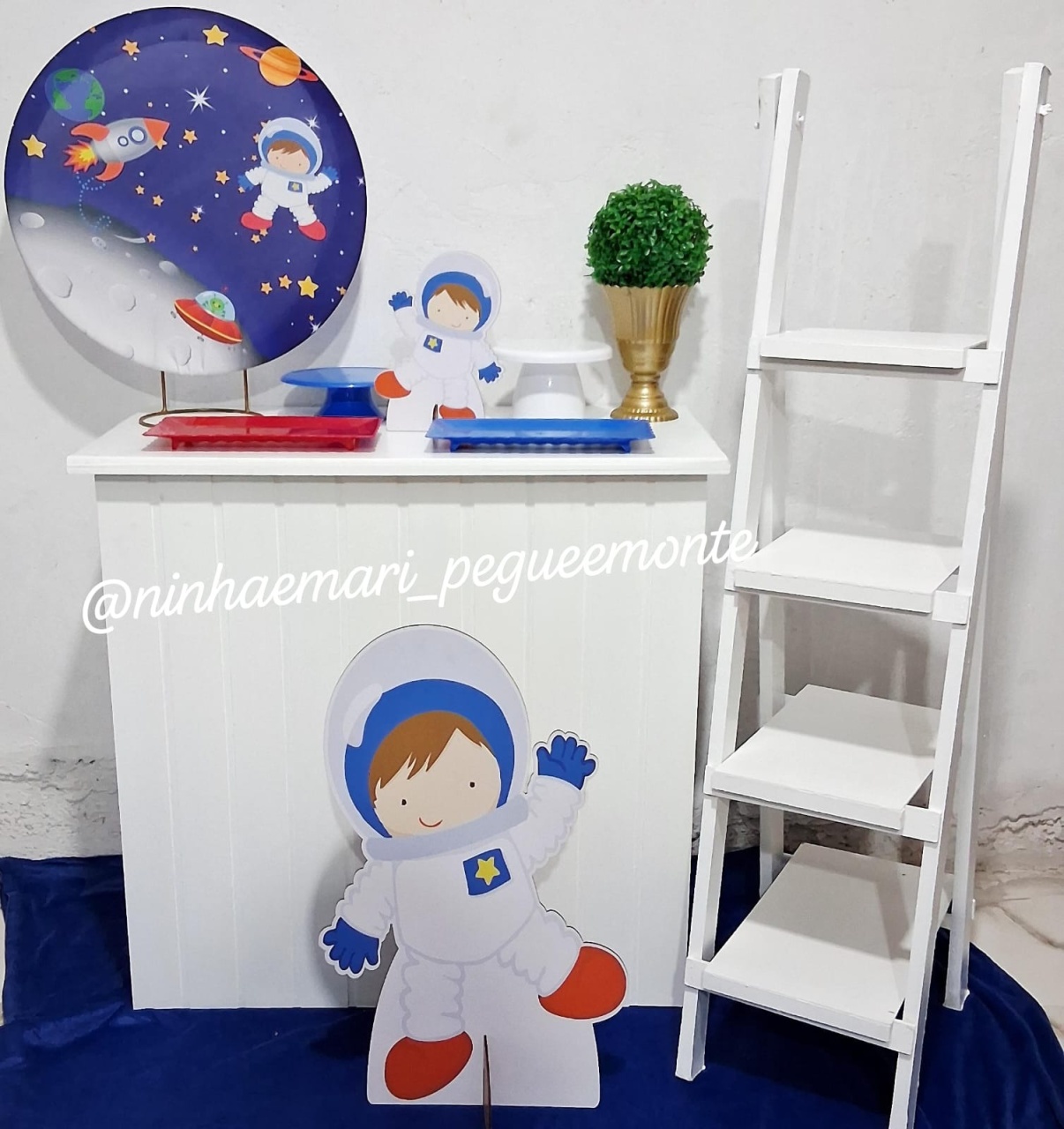 Kit Mesa Acessórios Astronauta - N&M-pegue e monte