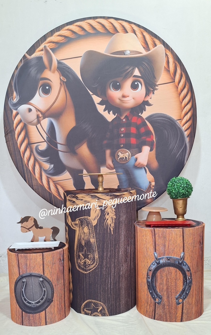 Kit Prata Cawboy  - N&M-pegue e monte