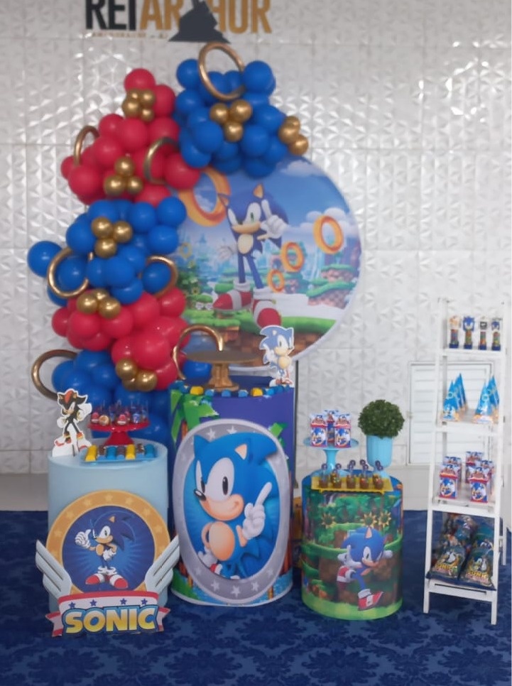 Decoração Sonic - N&M-pegue e monte