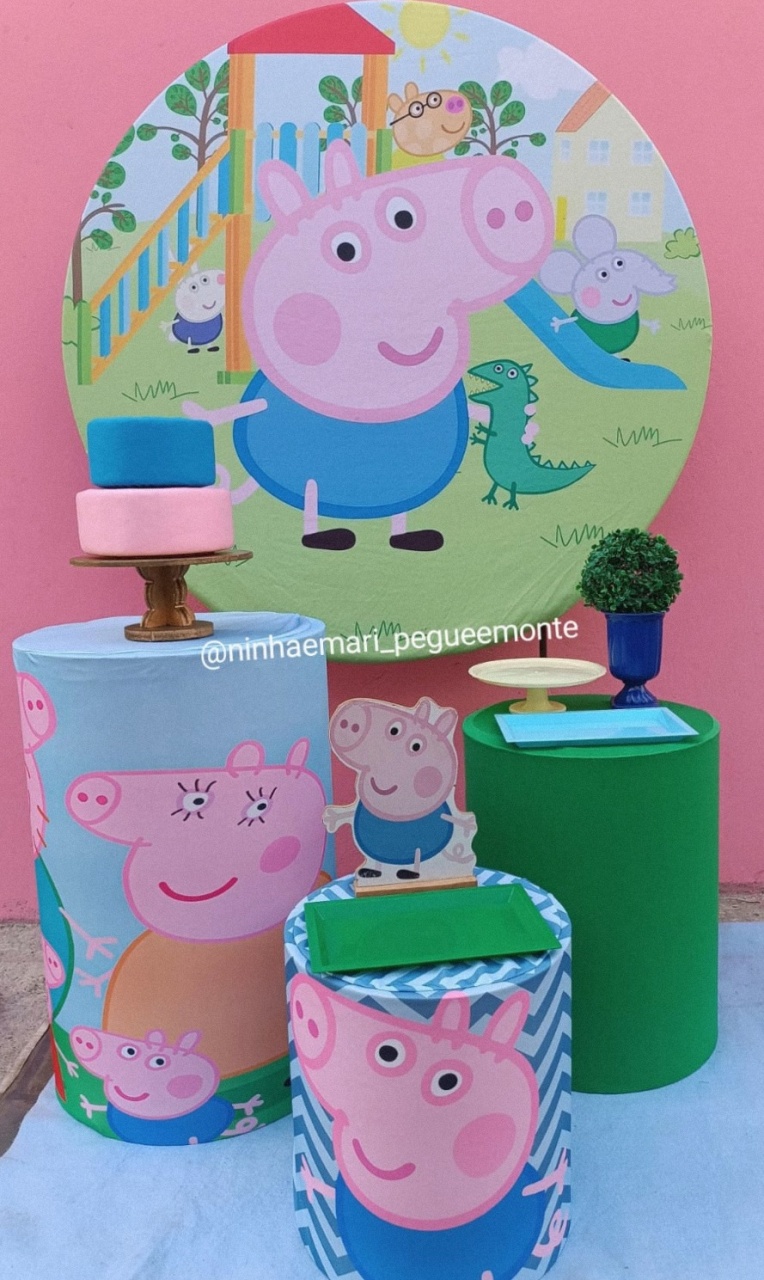 Kit Prata George Pig - N&M-pegue e monte