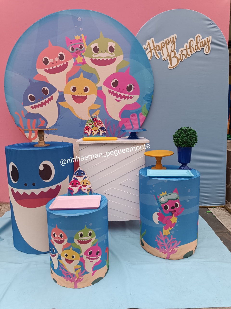 Kit Diamante Babyshark - N&M-pegue e monte