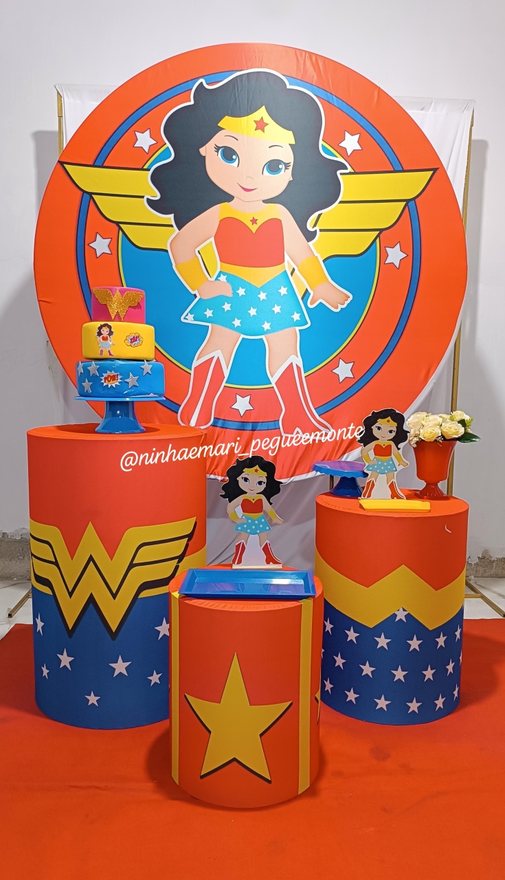 Kit Prata Mulher Maravilha Gut 2 - N&M-pegue e monte
