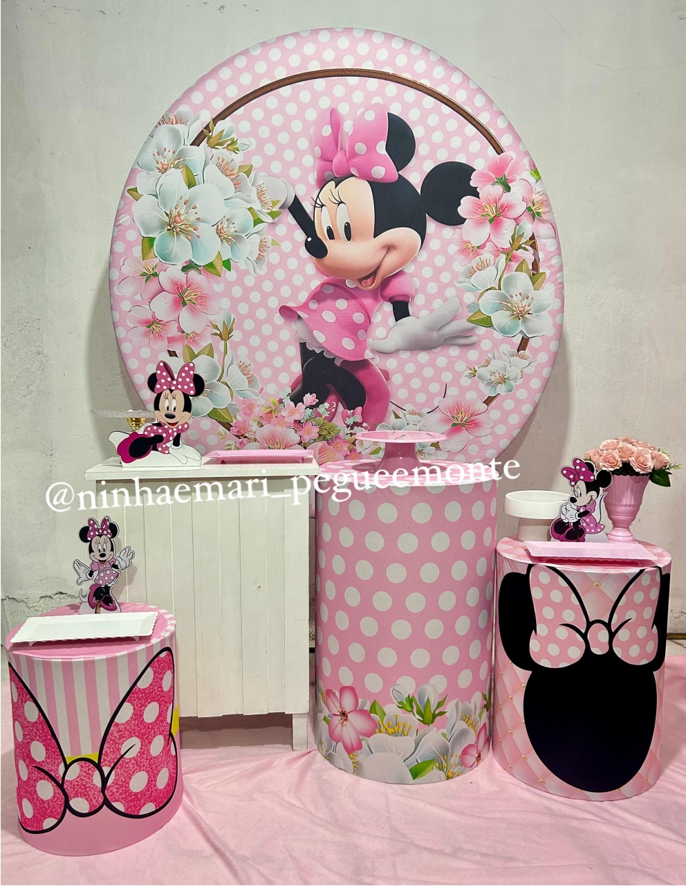 Kit Ouro Minnie Rosa1 - N&M-pegue e monte
