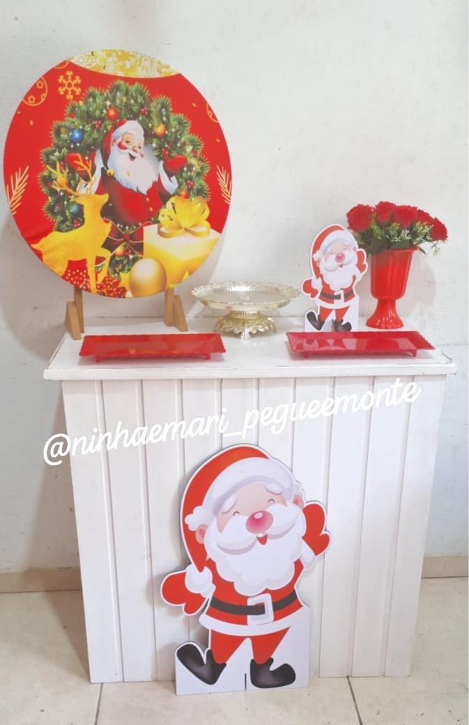 Kit Mesa Papai Noel - N&M-pegue e monte