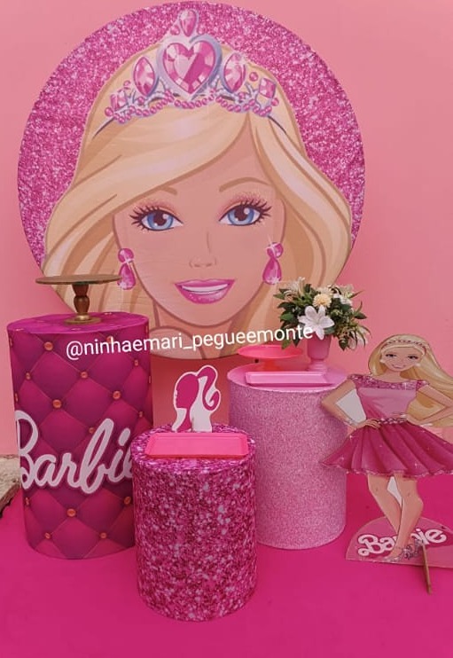 Kit Prata Barbie Loira - N&M-pegue e monte
